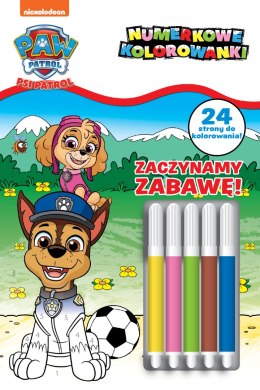 Zaczynamy zabawę! Numerkowe kolorowanki. Psi Patrol