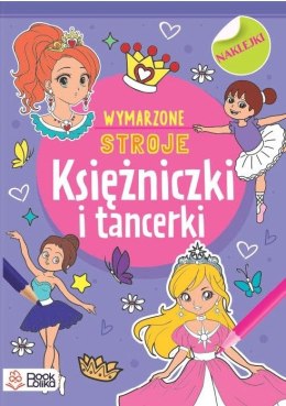 Księżniczki i tancerki. Kolorowanki z naklejkami