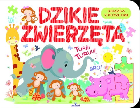 Dzikie zwierzęta. Książka z puzzlami