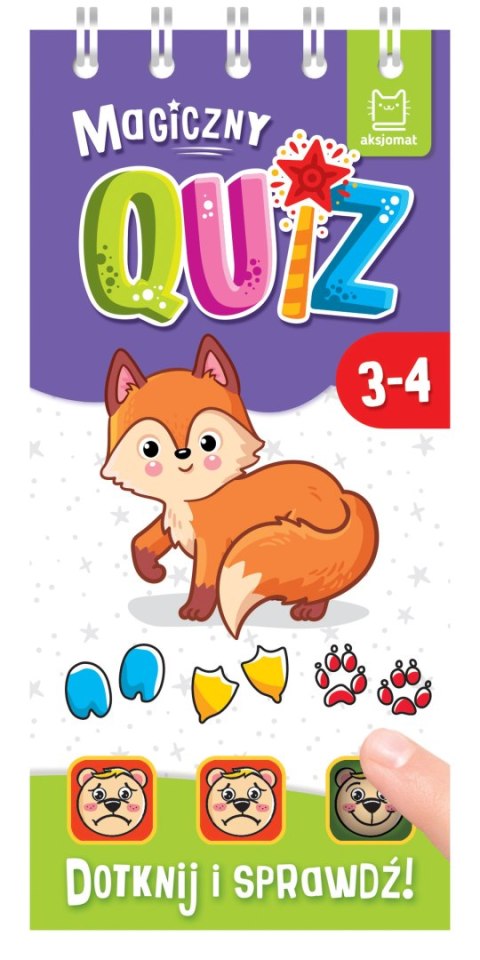 Magiczny quiz z liskiem. Dotknij i sprawdź. Magiczny quiz