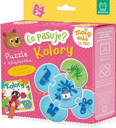 Kolory. Co pasuje? Puzzle + książeczka