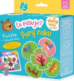 Pory roku. Co pasuje? Puzzle + książeczka