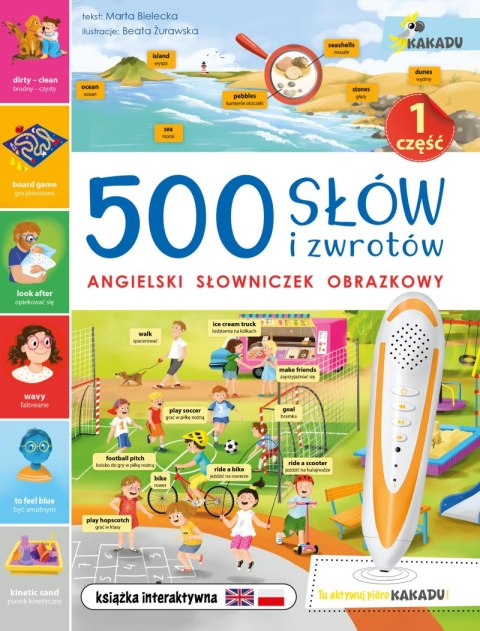 500 słów i zwrotów. Angielski słowniczek obrazkowy. Kakadu