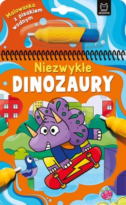 Niezwykłe dinozaury. Malowanka z pisakiem wodnym