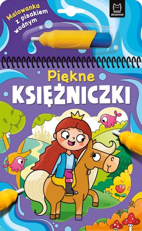 Piękne księżniczki. Malowanka z pisakiem wodnym