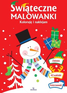 Świąteczne malowanki. Koloruję i naklejam