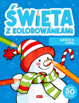 Wesoła zima. Święta z kolorowankami