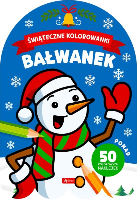 Bałwanek. Świąteczne kolorowanki