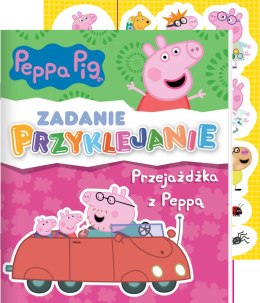 Przejażdżka z Peppą. Świnka Peppa. Zadanie Przyklejanie