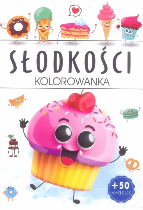 Słodkości. Kolorowanka