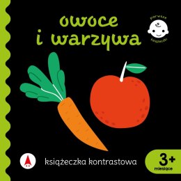 Owoce i warzywa. Książeczka kontrastowa. Pierwsze książeczki