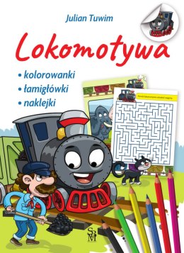 Lokomotywa z naklejkami