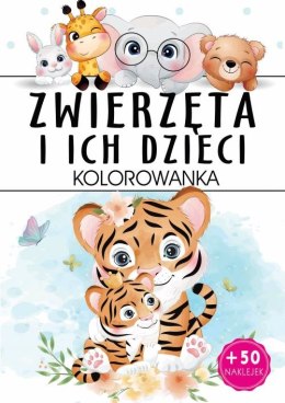 Zwierzęta i ich dzieci. Kolorowanka