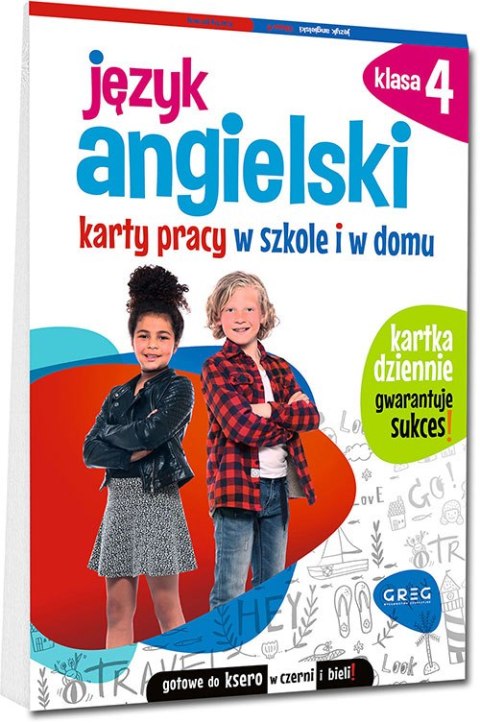 Język angielski. Karty pracy w szkole i w domu. Klasa 4