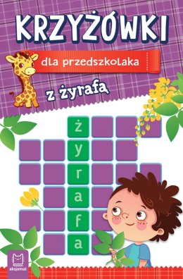 Krzyżówki dla przedszkolaka z żyrafą