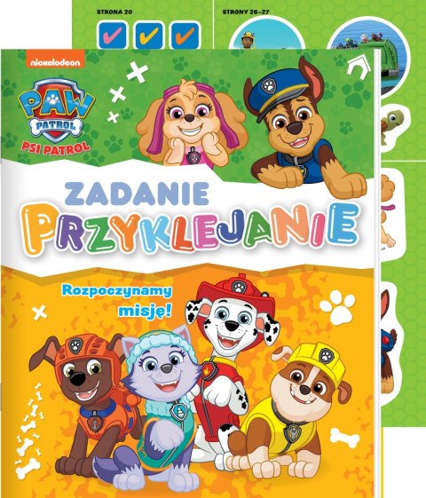 Rozpoczynamy misję. Psi Patrol. Zadanie Przyklejanie