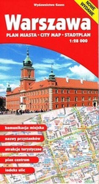 Warszawa. Plan miasta 1:28 000 wyd. 2024/2025