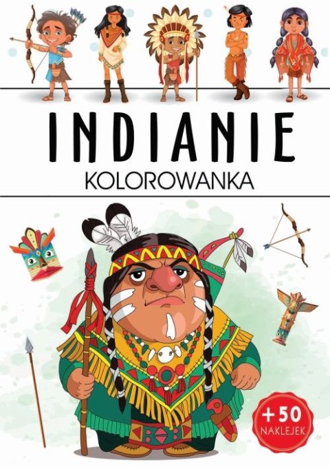 Indianie. Kolorowanka