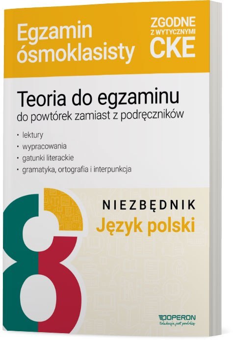 Egzamin ósmoklasisty 2025 Język polski niezbędnik z teorią