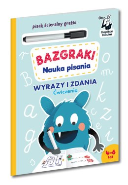 Litery i wyrazy. Ćwiczenia. Nauka pisania. Bazgraki