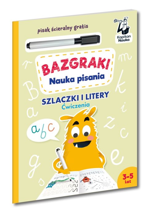 Szlaczki i litery. Ćwiczenia. Nauka pisania. Bazgraki