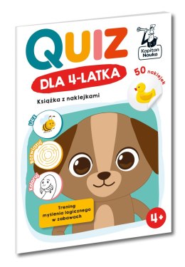 Quiz dla 4-latka. Książka z naklejkami