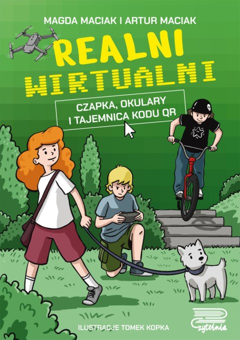 Realni wirtualni. czapka, okulary i tajemnica kodu QR