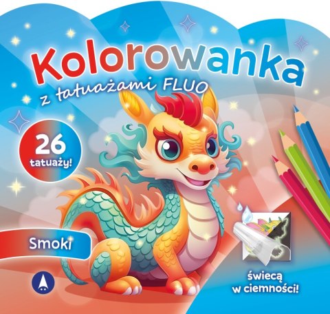 Smoki. Kolorowanka z tatuażami FLUO