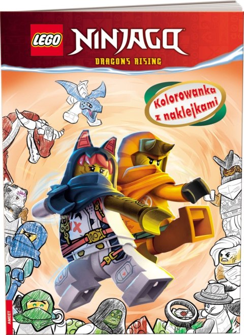 Lego Ninjago Kolorowanka z naklejkami NA-6706