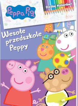 Wesołe przedszkole Peppy. Świnka Peppa. Dodaj kolorów