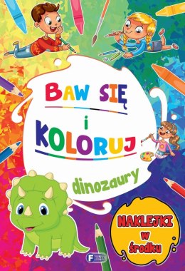 Dinozaury. Baw się i koloruj