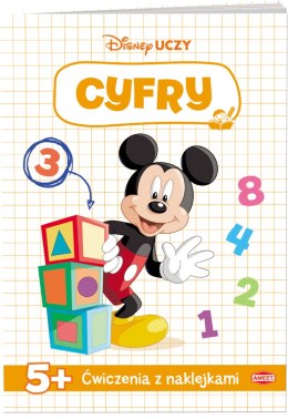 Disney uczy Miki Ćwiczenia z naklejkami cyfry UDN-9308