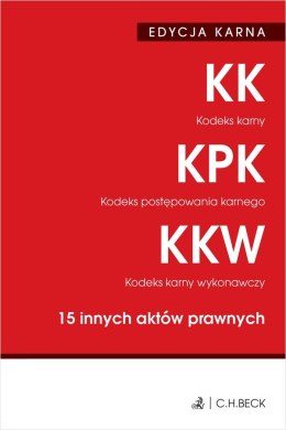 Kodeks karny. Kodeks postępowania karnego. Kodeks karny wykonawczy. 15 innych aktów prawnych wyd. 49