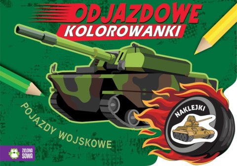 Pojazdy wojskowe. Odjazdowe kolorowanki