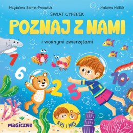 Świat cyferek poznaj z nami i morskimi stworzeniami. Poznaj z nami. Ryś i Miś