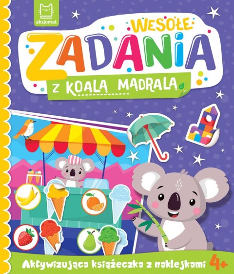 Wesołe zadania z koalą mądralą. Aktywizująca książeczka z naklejkami 4+ Wesołe zadania z koalą mądralą. Aktywizująca książeczka z naklejkami 4+