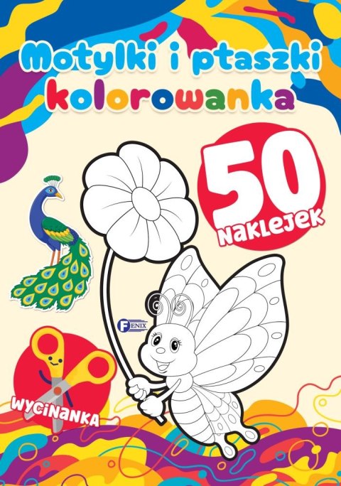 Motylki i ptaszki. Kolorowanka Motylki i ptaszki. Kolorowanka