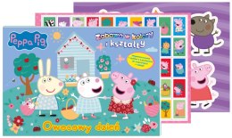 Owocowy dzień. Świnka Peppa. Zabawa w kolory i kształty