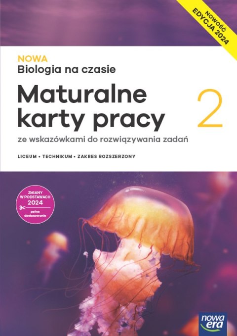 Nowa Biologia na czasie maturalne karty pracy 2 liceum i technikum zakres rozszerzony EDYCJA 2025 Nowa Biologia na czasie maturalne karty pracy 2 liceum i technikum zakres rozszerzony EDYCJA 2025