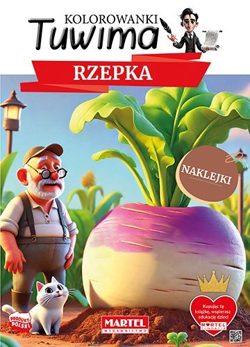 Rzepka z naklejkami. Kolorowanki Tuwima Rzepka z naklejkami. Kolorowanki Tuwima