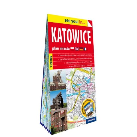 Katowice plan miasta 1:20 000 papier 2024 Katowice plan miasta 1:20 000 papier 2024