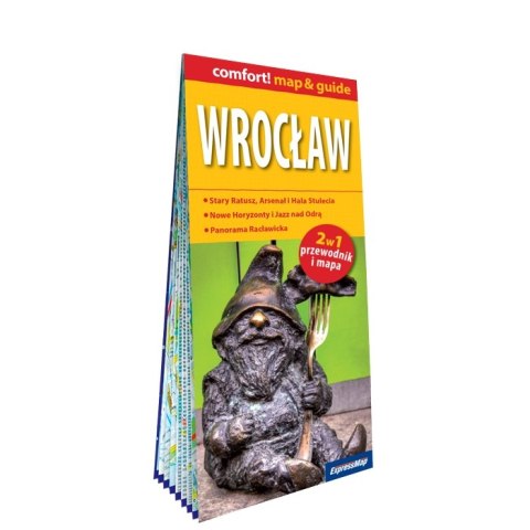 Wrocław map&guide PL laminat 2023