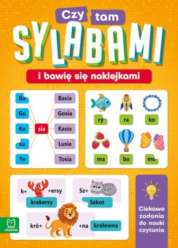 Czytam sylabami i bawię się naklejkami. Ciekawe zadania do nauki czytania