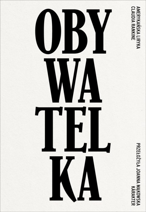 Obywatelka. Amerykańska liryka Obywatelka. Amerykańska liryka