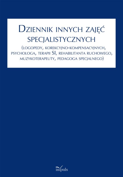 Dziennik innych zajęć specjalistycznych Dziennik innych zajęć specjalistycznych