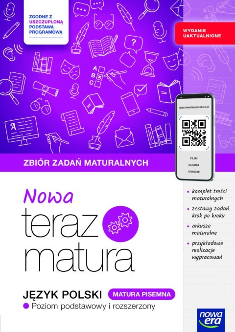 Teraz matura 2025/2026 Język polski Zbiór zadań matura pisemna zakres podstawowy i rozszerzony Teraz matura 2025/2026 Język polski Zbiór zadań matura pisemna zakres podstawowy i rozszerzony