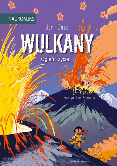 Wulkany. Ogień i życie. Naukomiks wyd. 2025 Wulkany. Ogień i życie. Naukomiks wyd. 2025