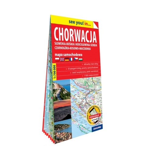 Chorwacja mapa samochodowa 1:650 000 papier 2019 Chorwacja mapa samochodowa 1:650 000 papier 2019