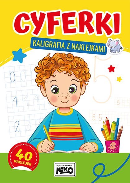 Cyferki. Kaligrafia z naklejkami Cyferki. Kaligrafia z naklejkami