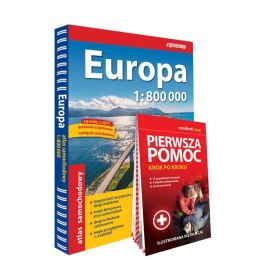 Europa Atlas Samochodowy 1:800 000 pierwsza pomoc 2024/2025